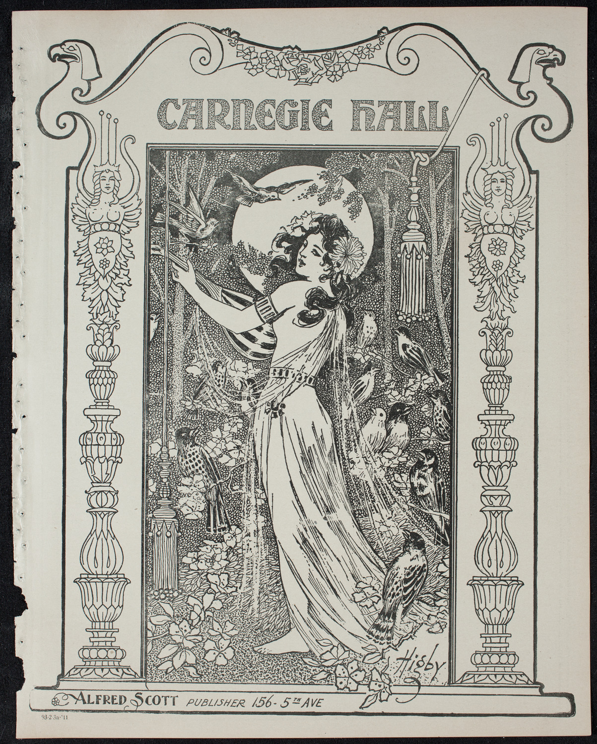 New York Philharmonic, February 3, 1911, program page 1