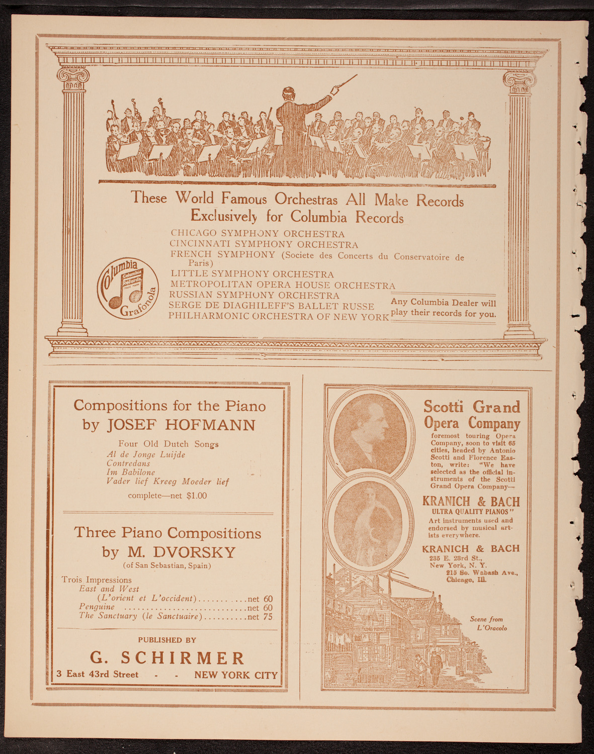 New Symphony Orchestra, November 26, 1919, program page 6