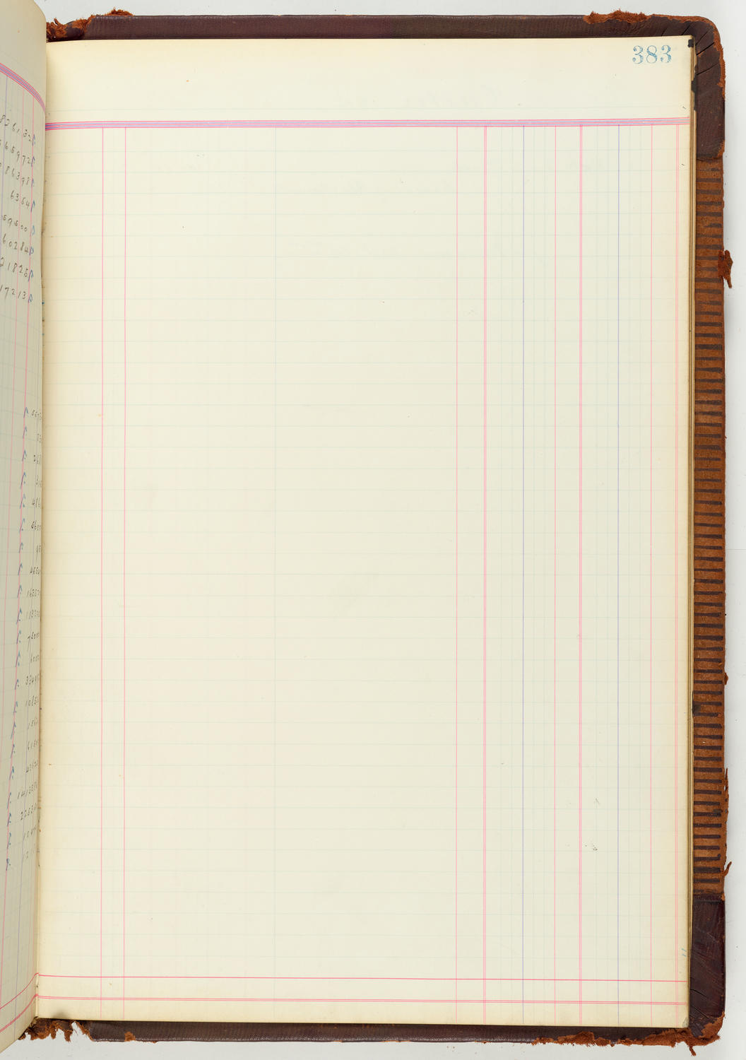 Music Hall Accounting Ledger Journal, volume 7, page 383