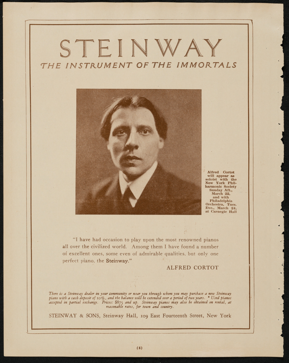 Tuskegee-Hampton Benefit Concert: Songs and Scenes from Dixie, March 23, 1925, program page 4