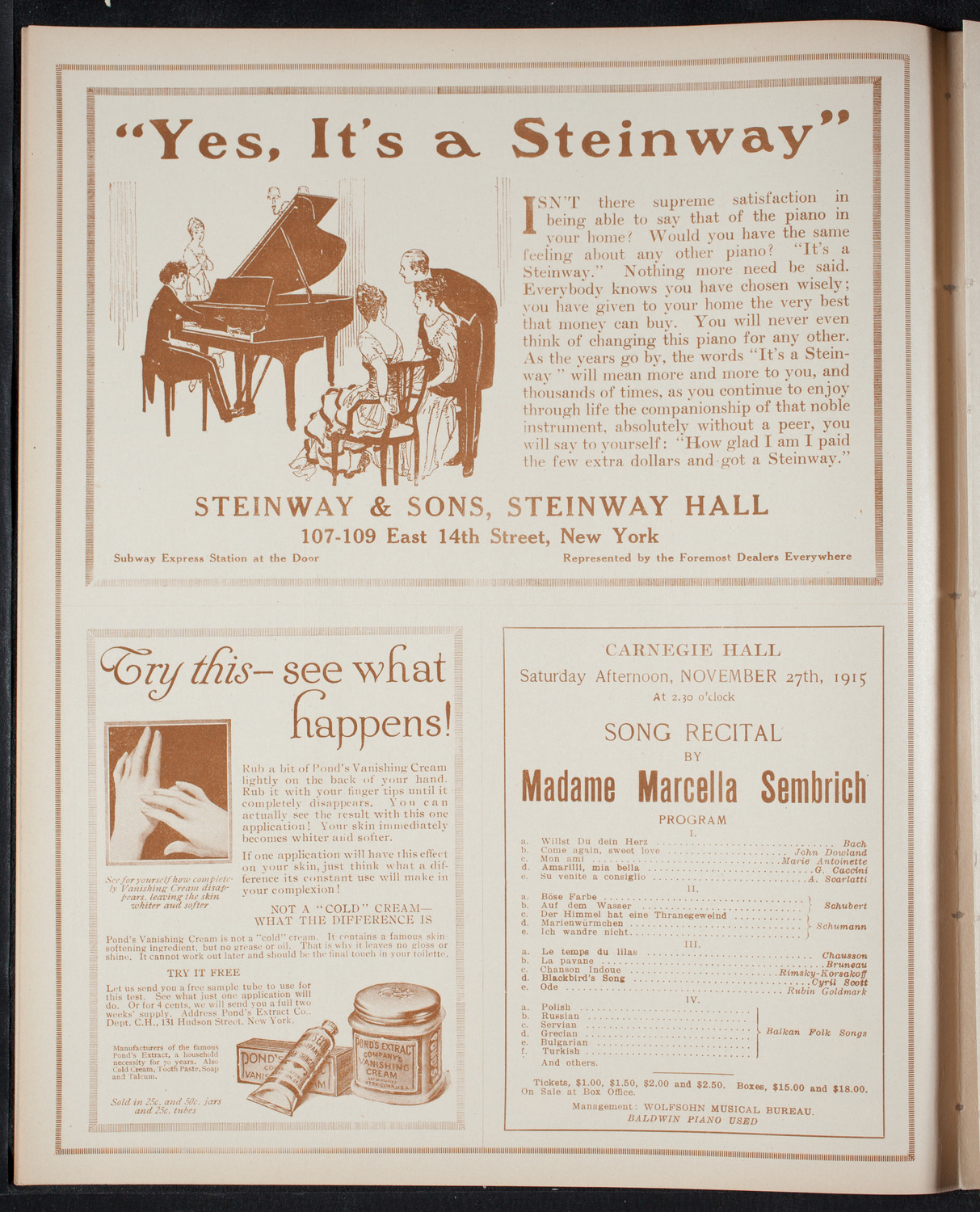 Elmendorf Lecture: The British Isles, November 8, 1915, program page 4