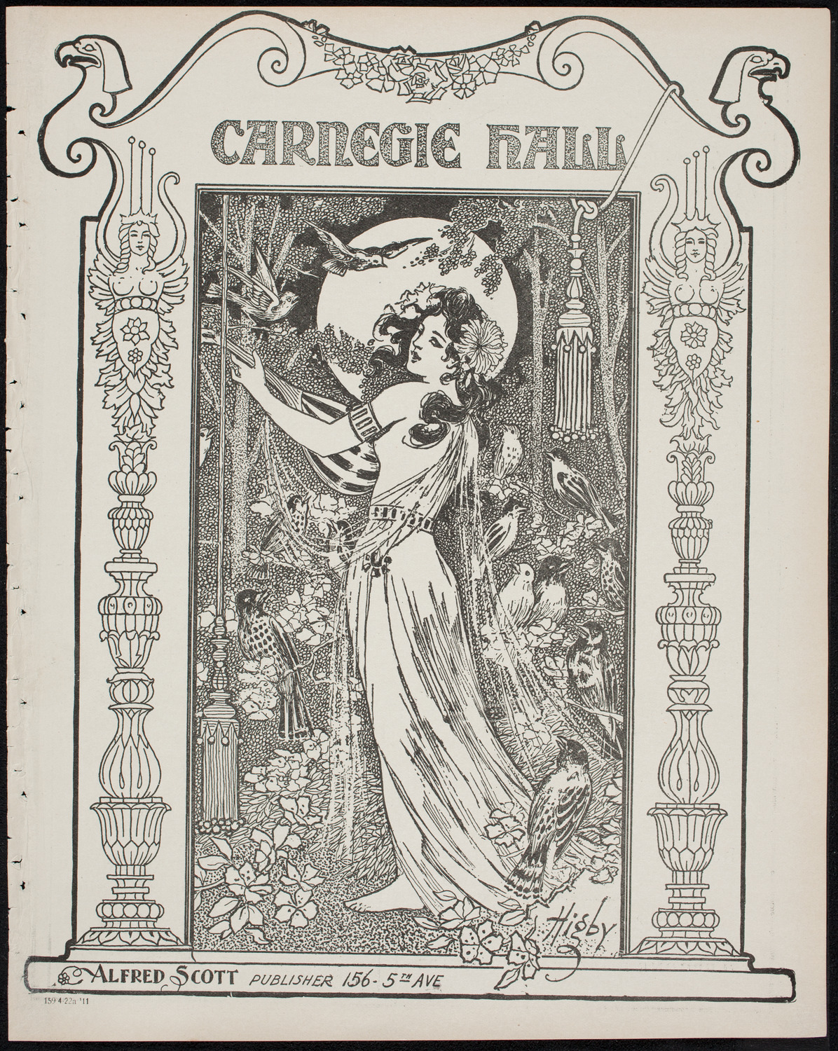 Shakespeare Birthday Festival: The Ben Greet Players and The Volpe Symphony Orchestra, April 22, 1911, program page 1