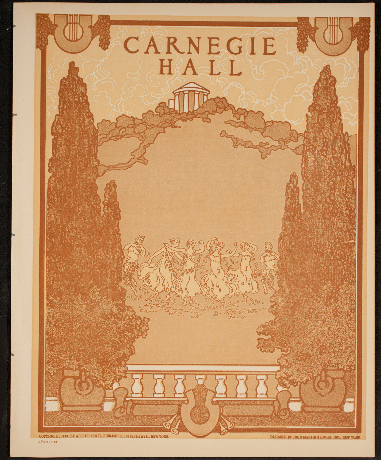 New York Philharmonic, February 12, 1915, program page 1