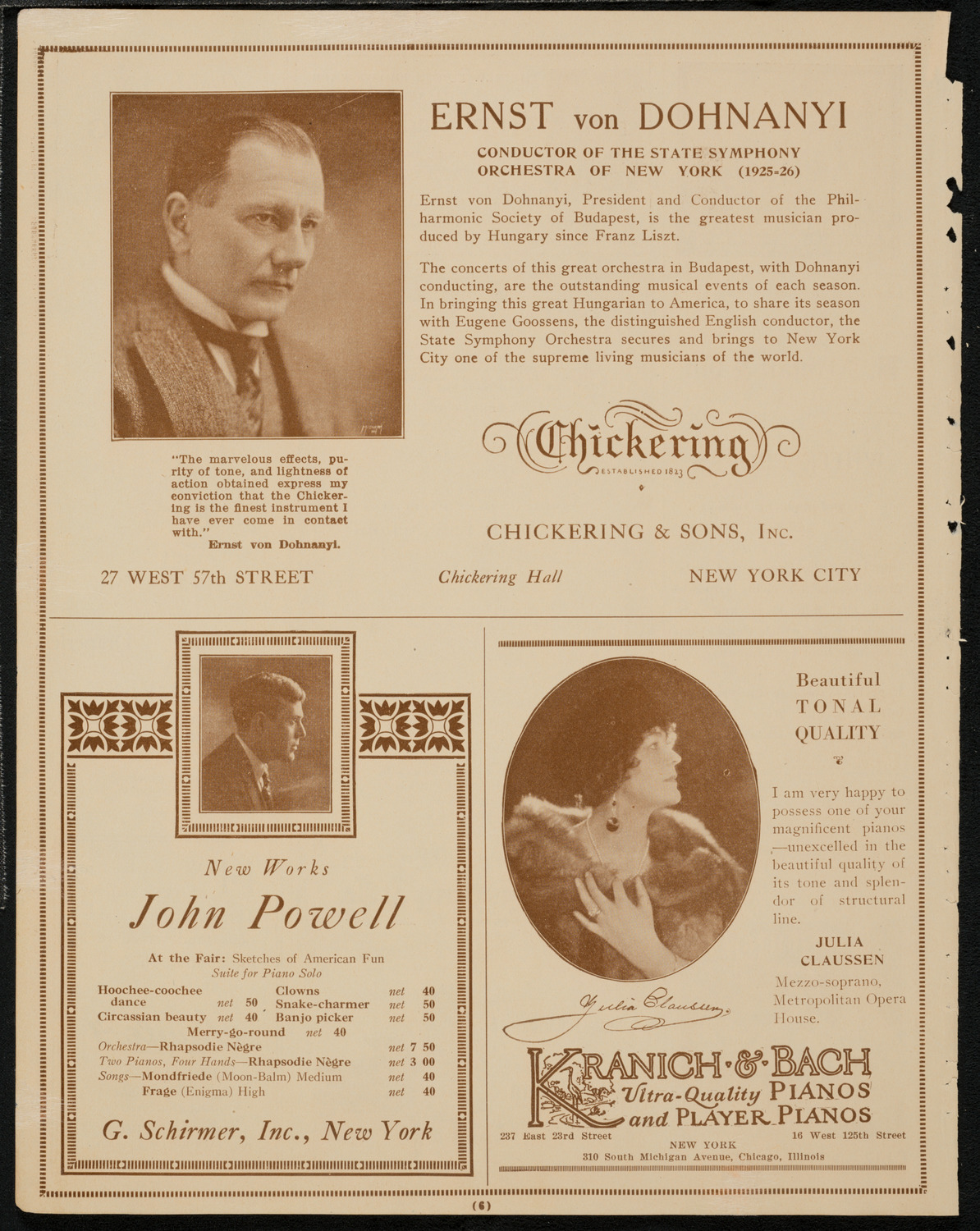 Graduation: New York Law School, June 18, 1925, program page 6