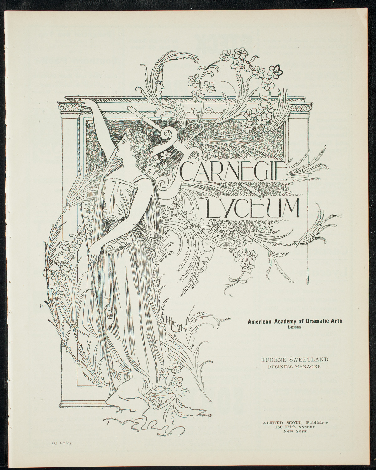 Virgil Piano School Advanced Class Recital, June 1, 1905, program page 1