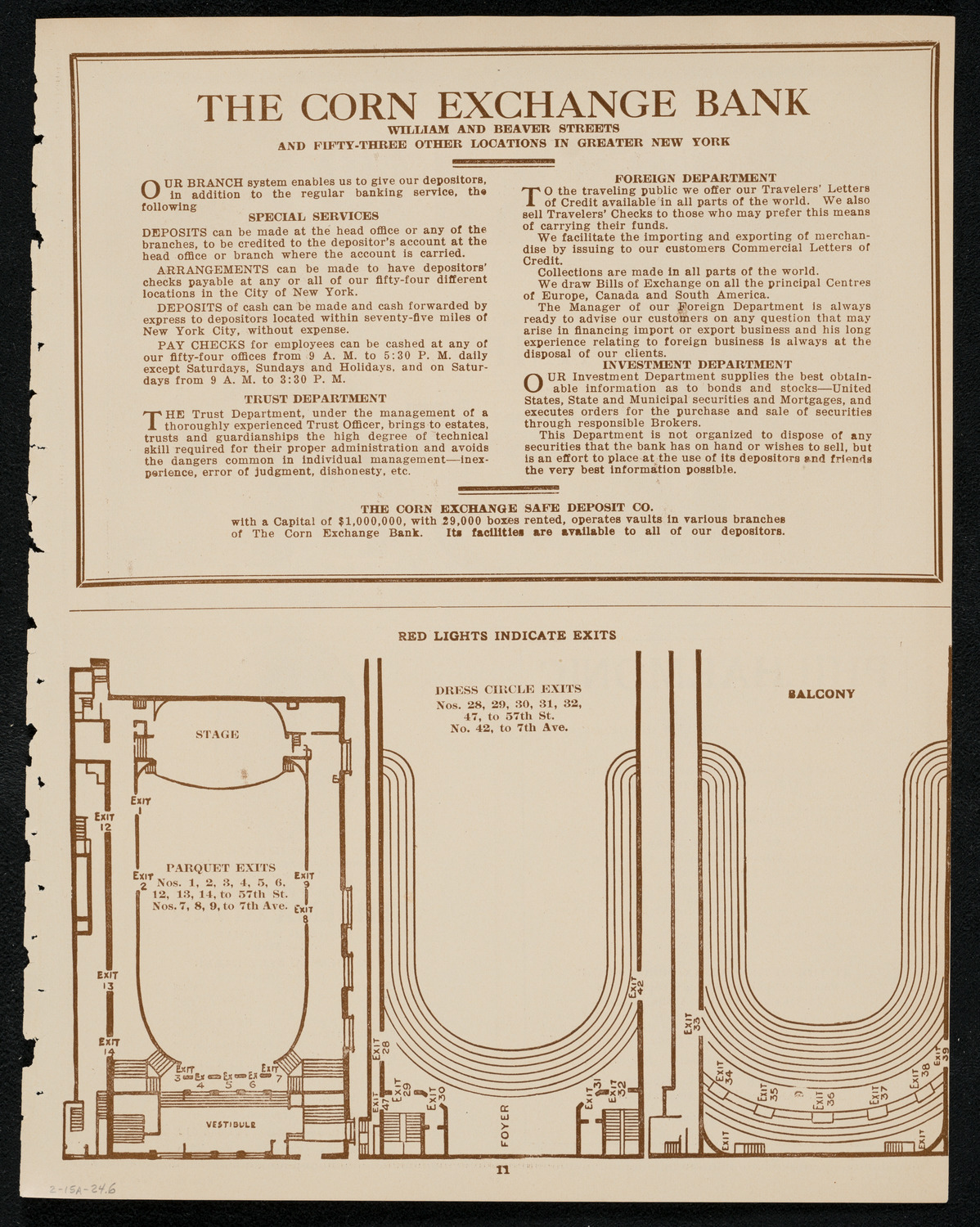 New York Philharmonic, February 15, 1924, program page 11