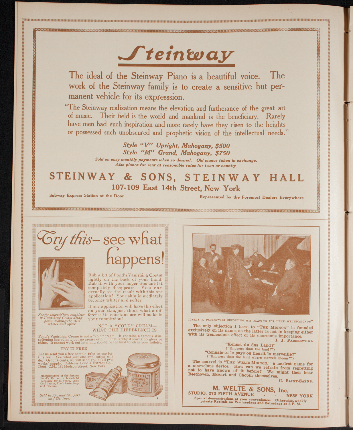 New York Philharmonic, January 13, 1916, program page 4