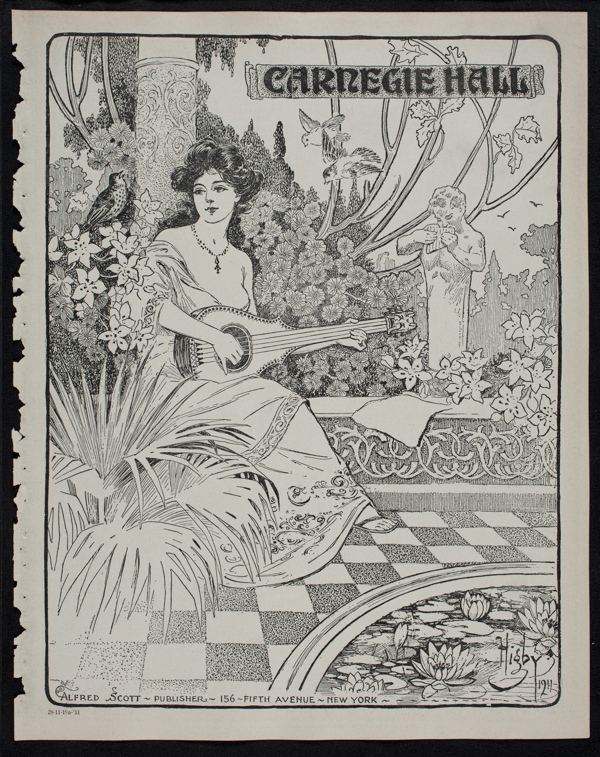 Russian Symphony Society of New York, November 19, 1911, program page 1