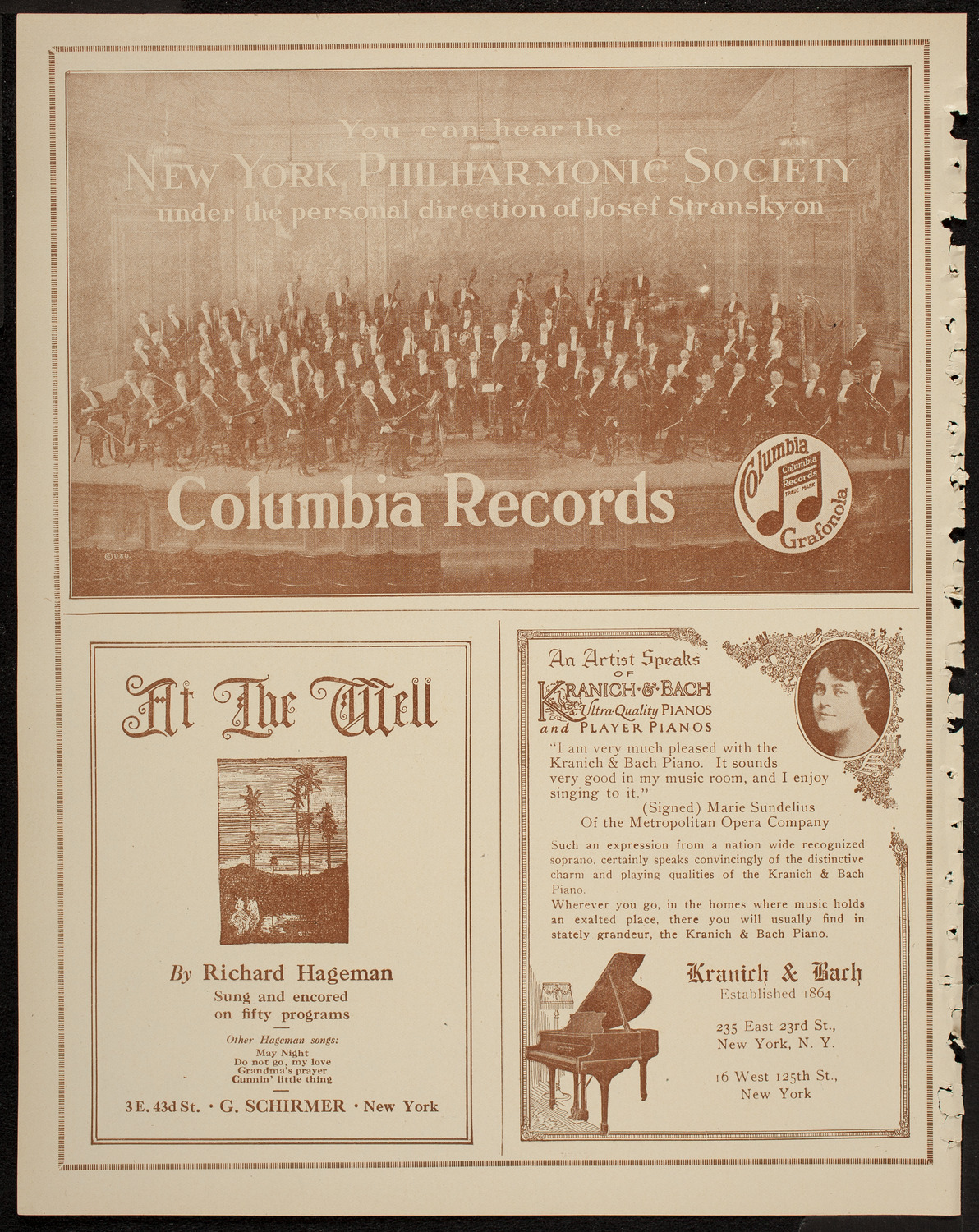 New York Philharmonic, March 12, 1920, program page 6