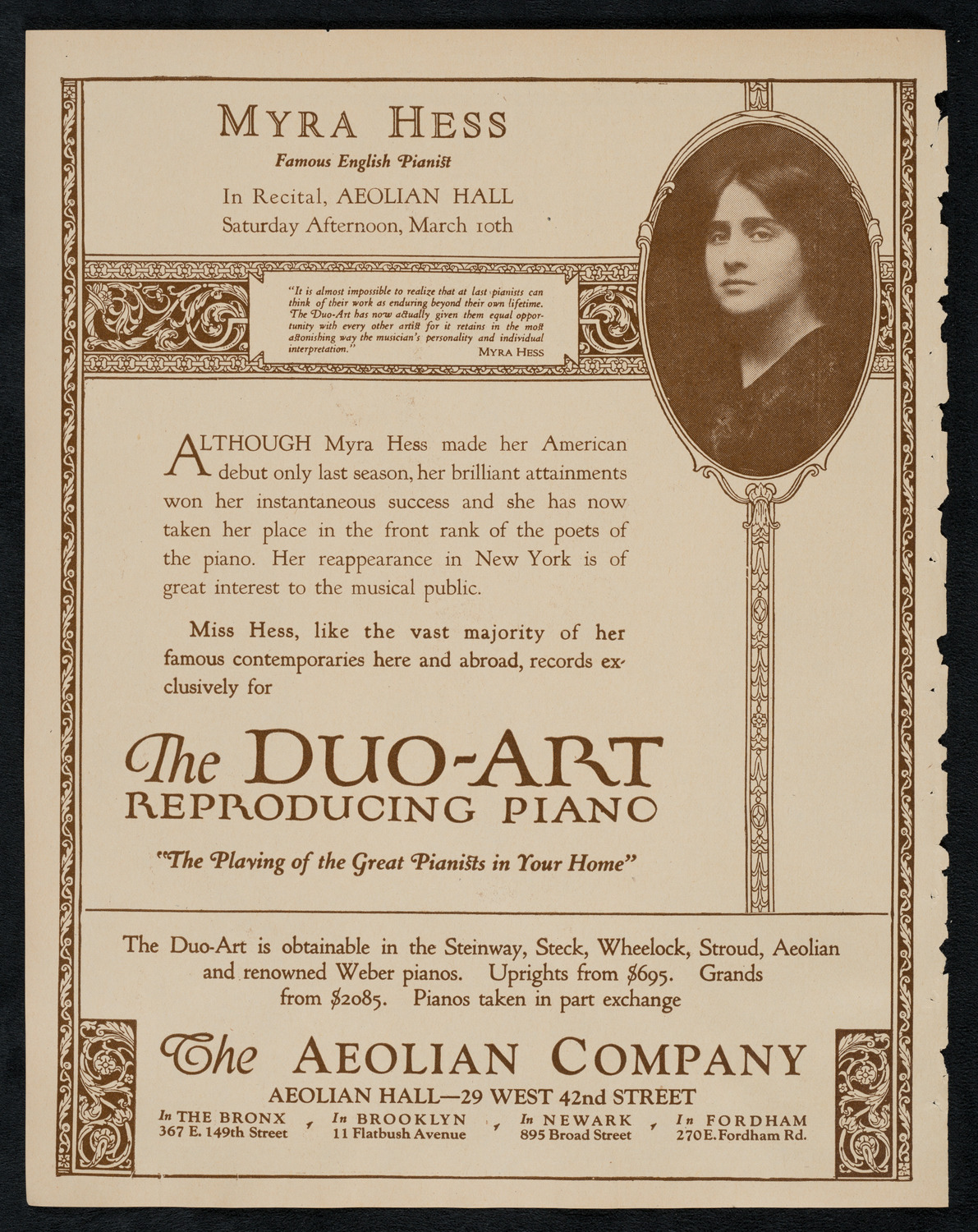 New York Philharmonic, March 8, 1923, program page 2