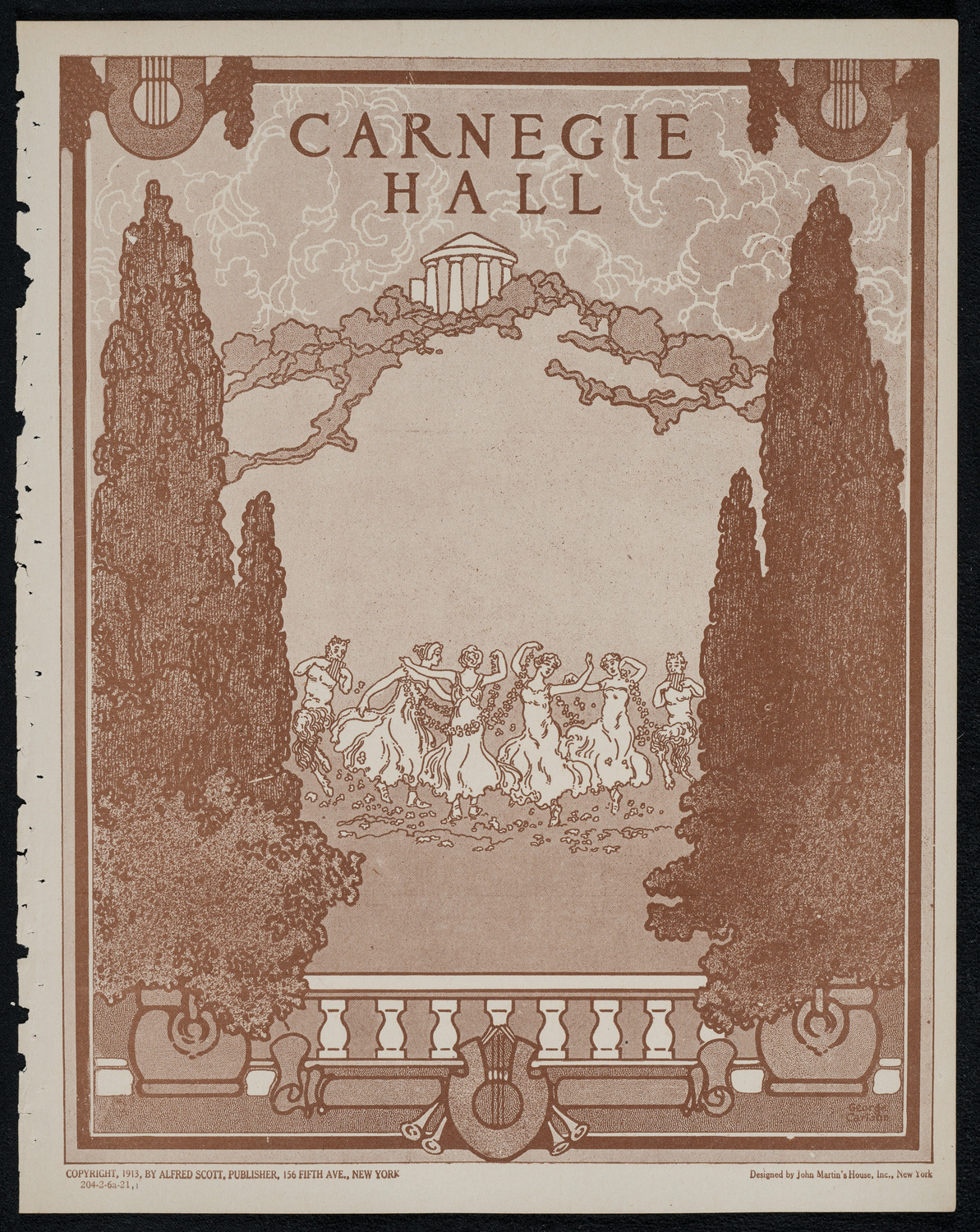 Josef Hofmann, Piano, February 6, 1921, program page 1