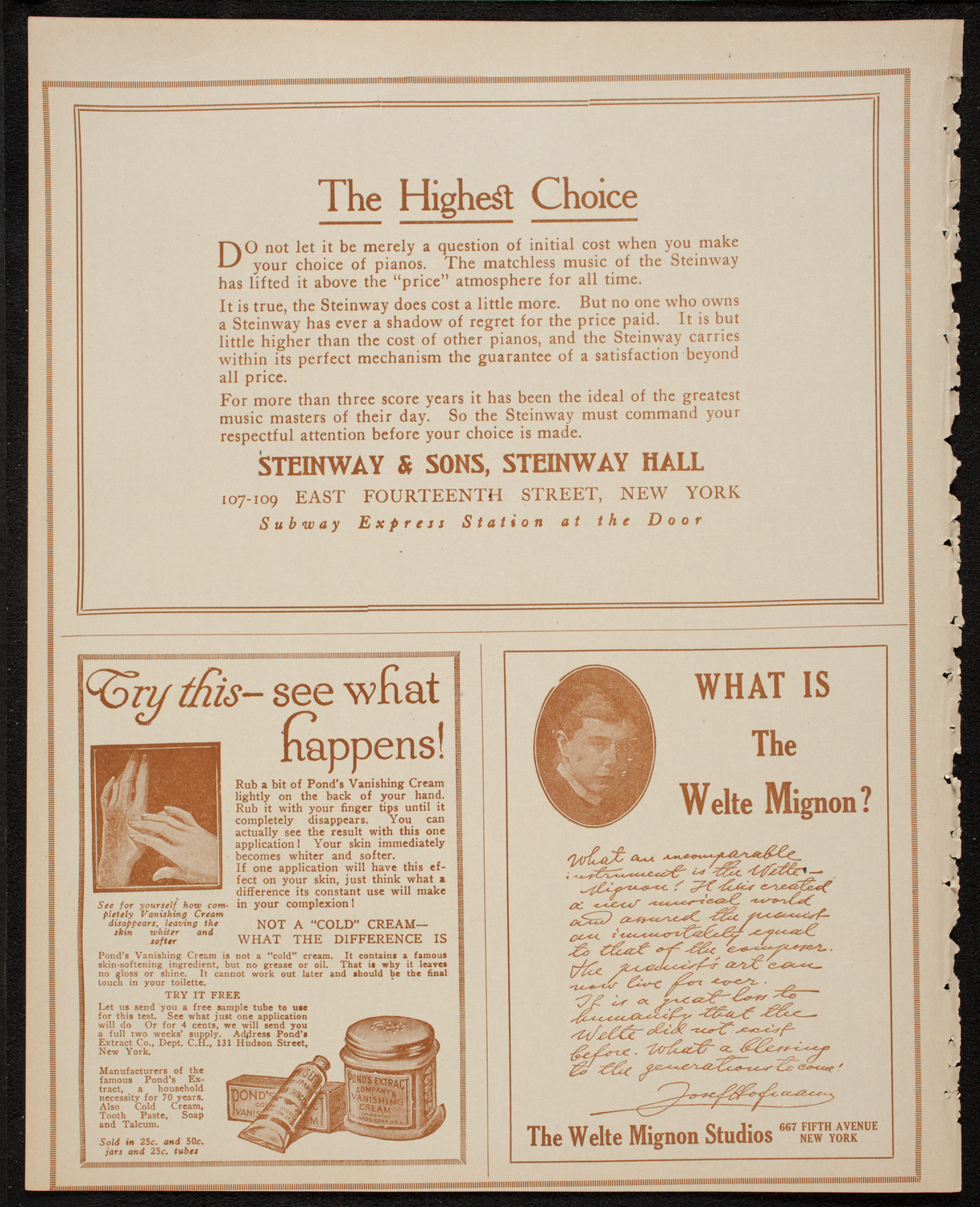 New York Philharmonic, January 11, 1917, program page 4