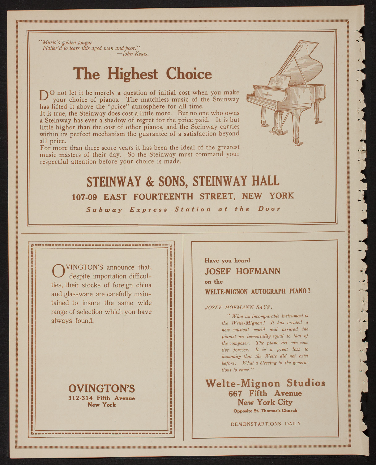 Maggie Teyte, Soprano, February 28, 1918, program page 4