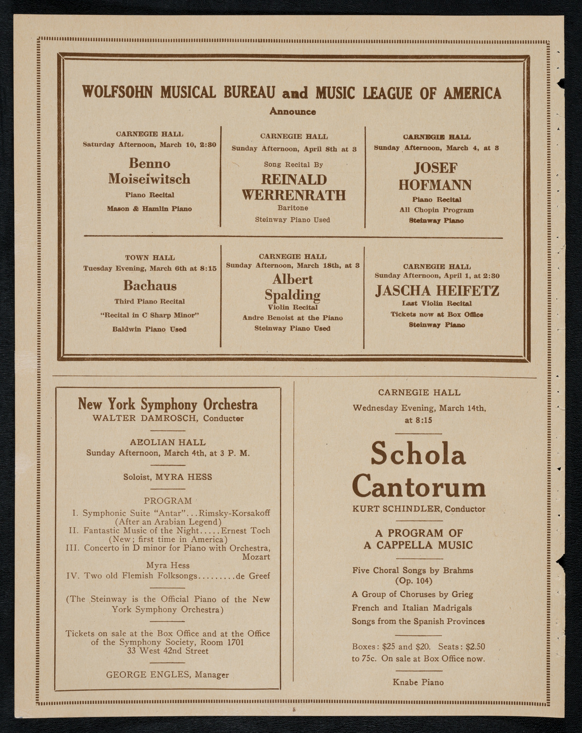 Universal Negro Improvement Association Meeting and Concert, February 23, 1923, program page 8