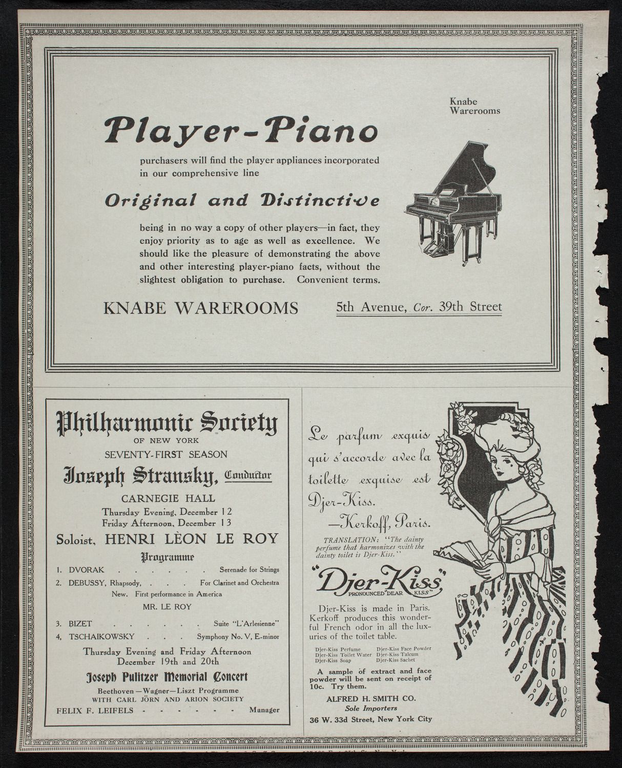 R.G. Knowles Travel Studies: Austria and Vienna, December 8, 1912, program page 12