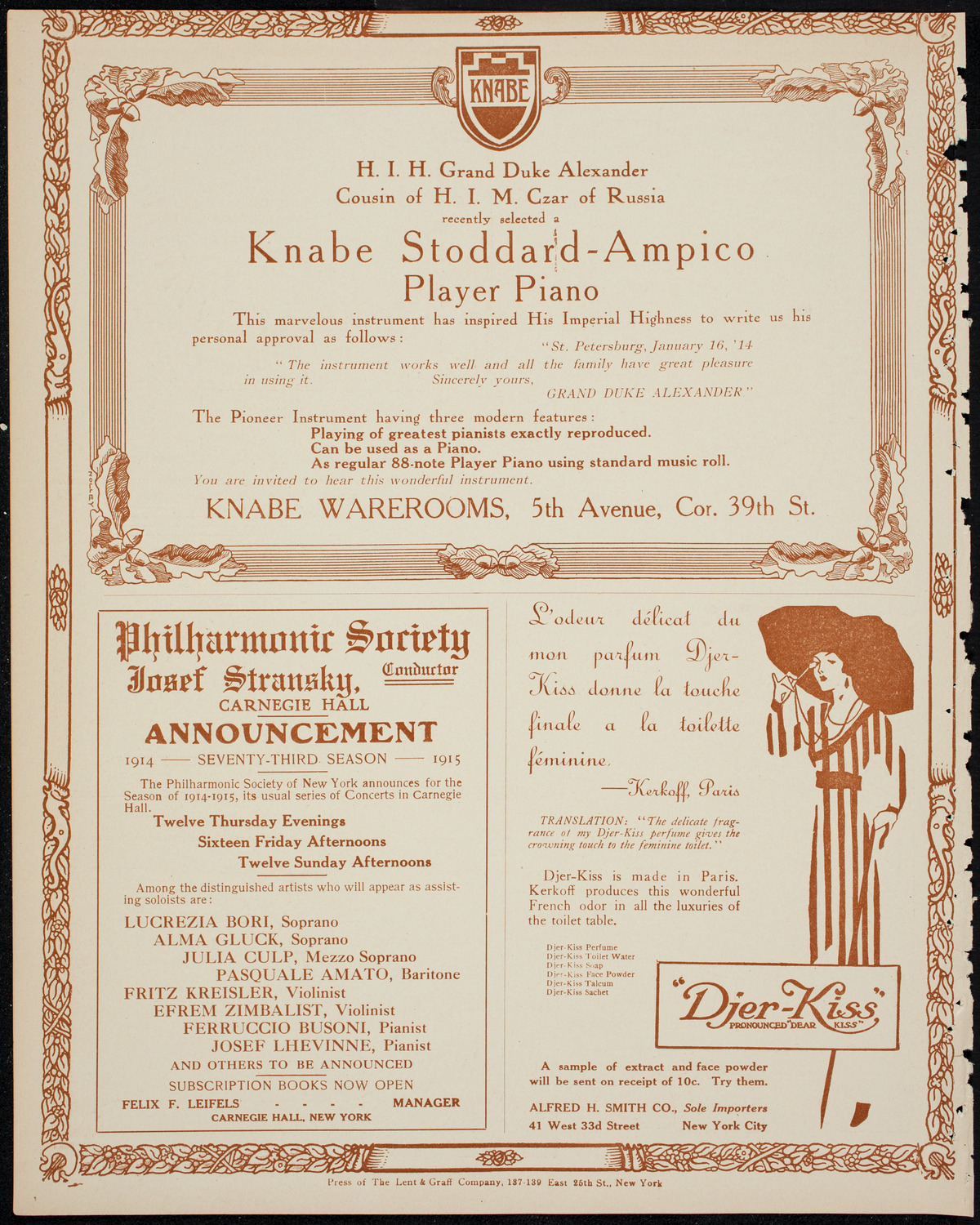 The Ellery Band, April 28, 1914, program page 12