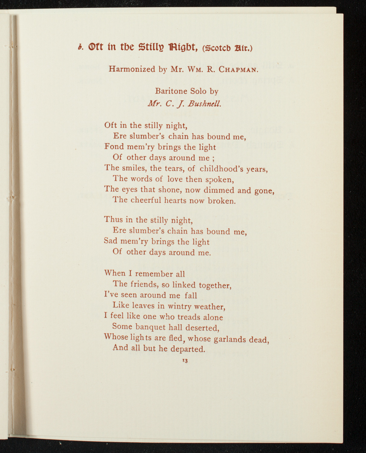 Musurgia, November 24, 1891, program page 17