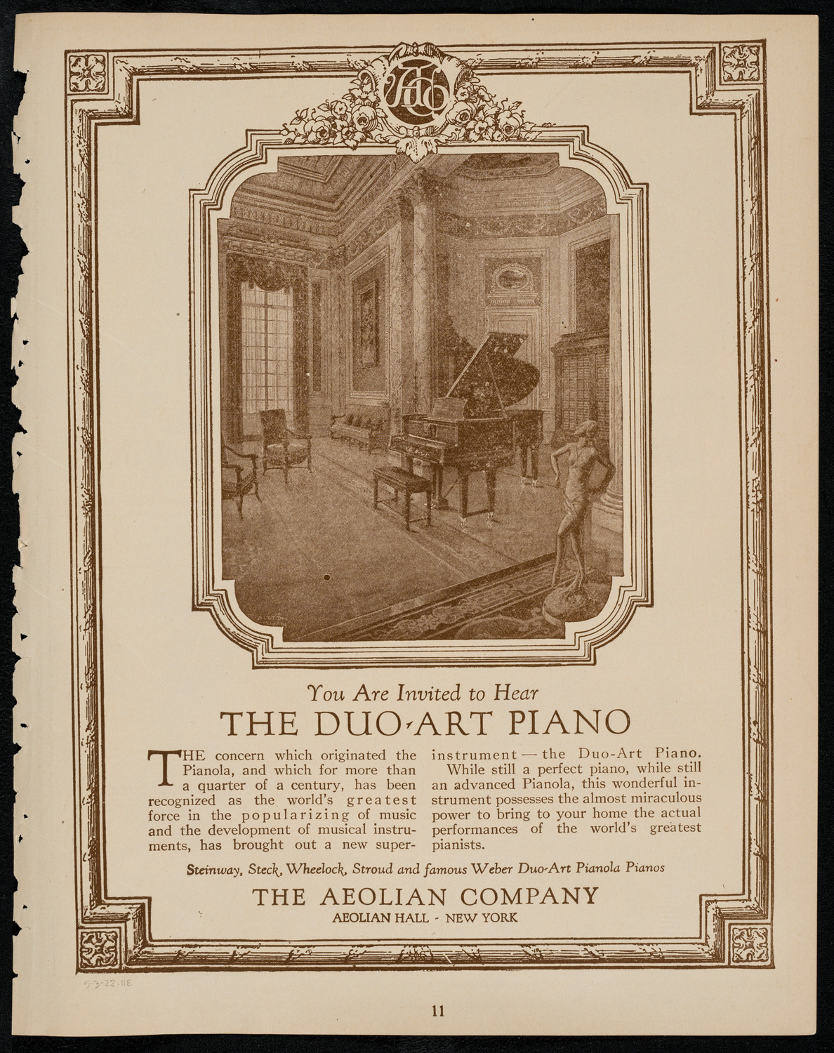 Leopold Godowsky, Piano, May 3, 1922, program page 9