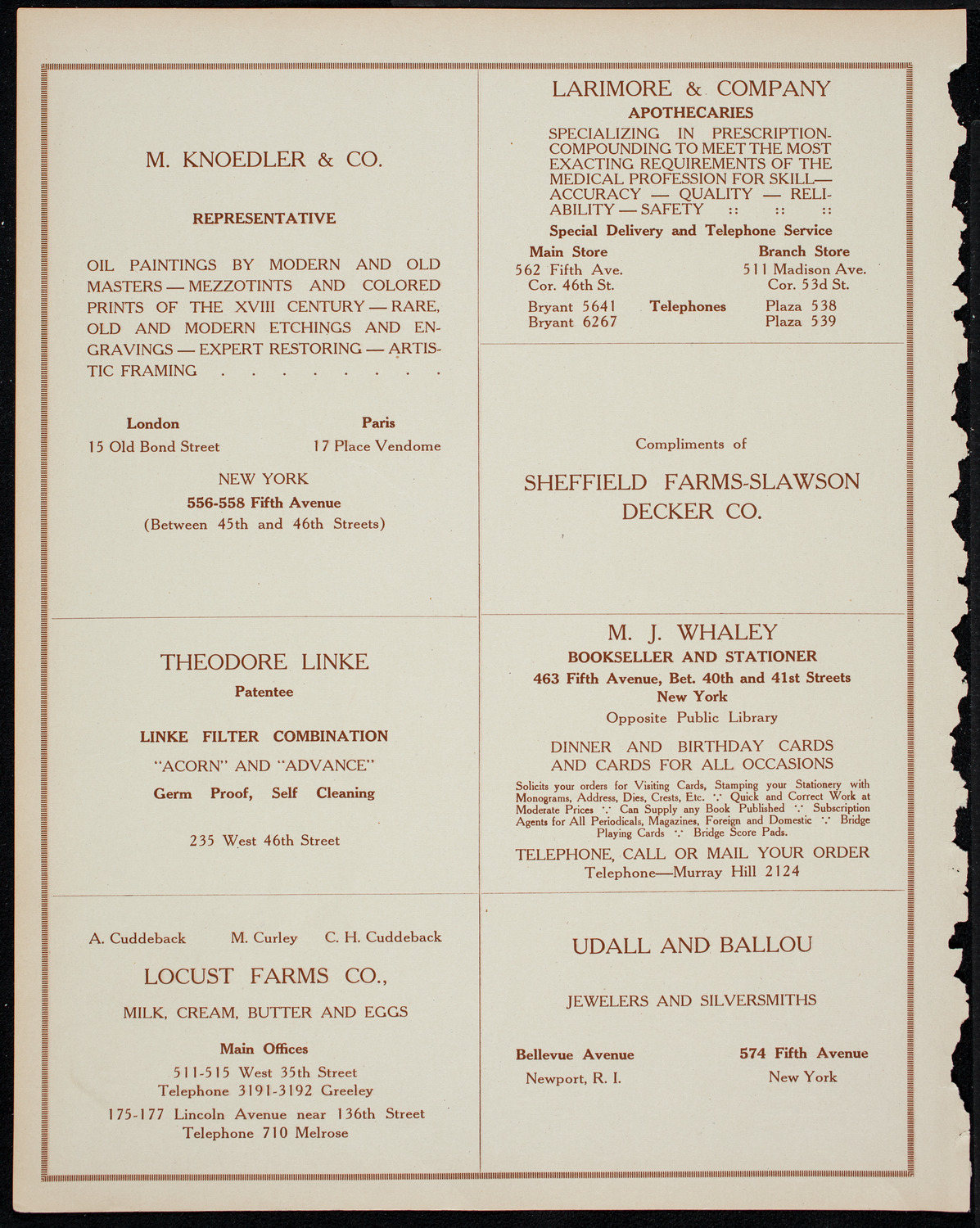 Ignacy Jan Paderewski, Piano, March 7, 1914, program page 12