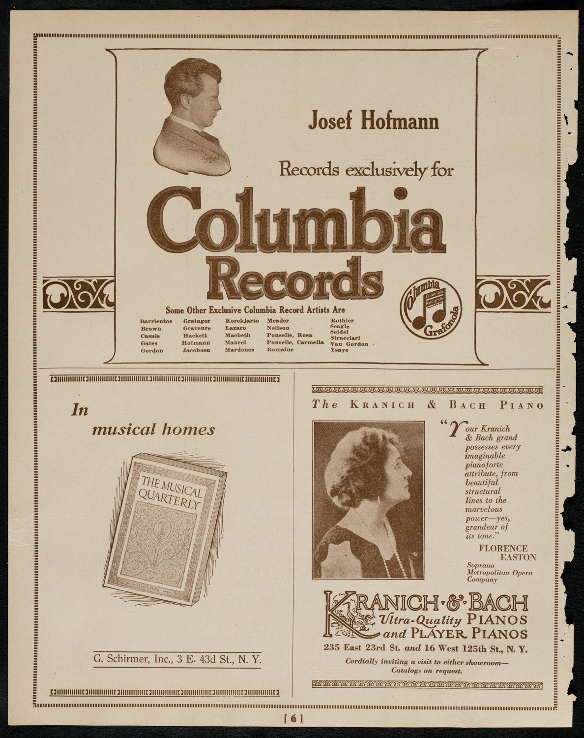 Philadelphia Orchestra, February 28, 1922, program page 6