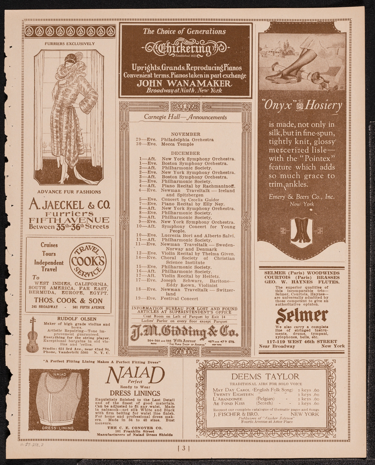 Newman Traveltalks: The Canadian Rockies, November 27, 1921, program page 3