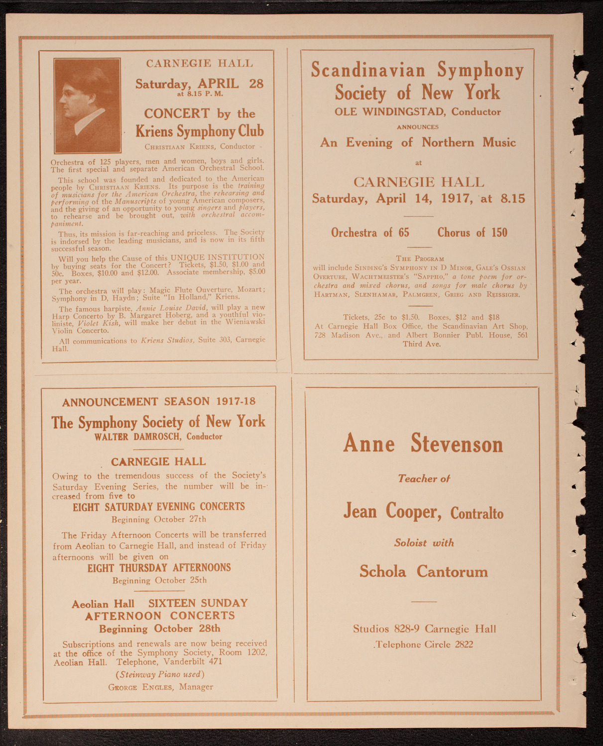 The Civic Forum, April 3, 1917, program page 8