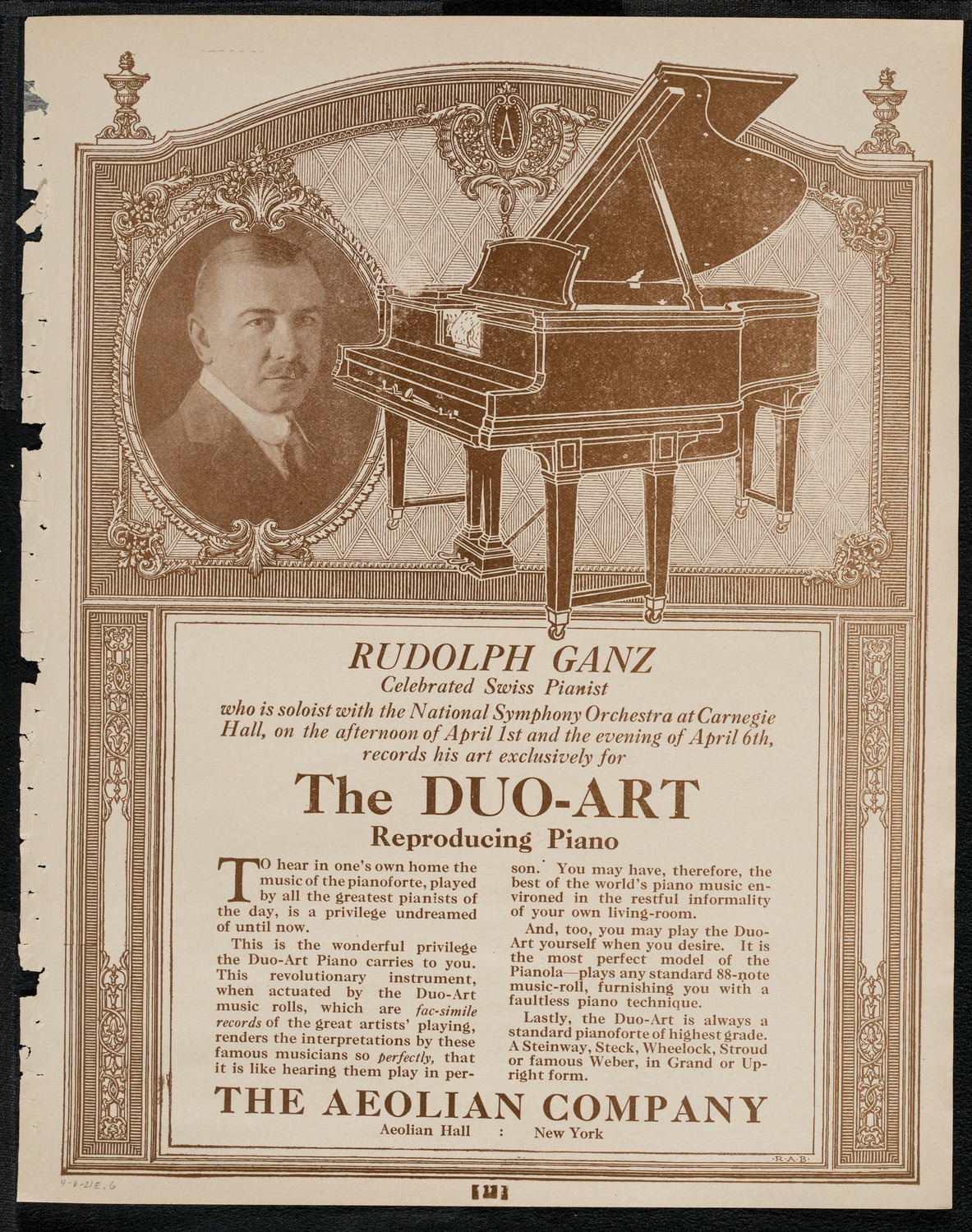 The High Twelve Club Reception and Entertainment, April 8, 1921, program page 11