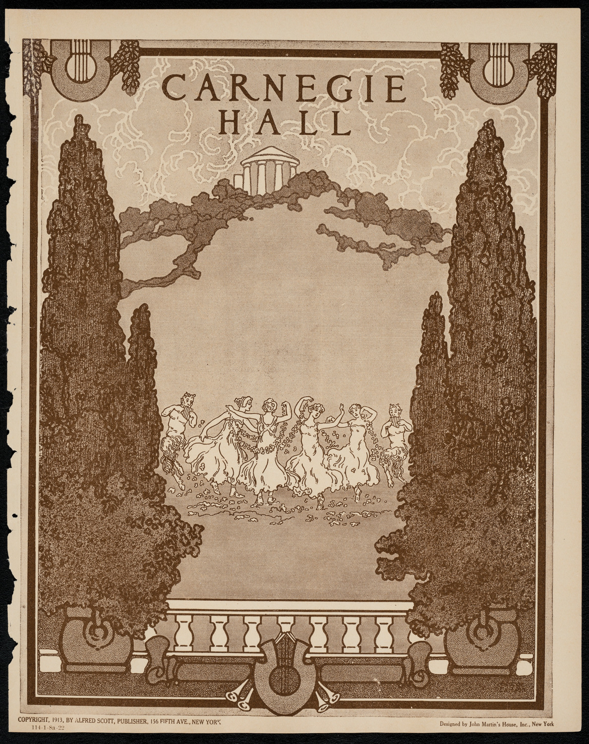 Emma Calvé, Soprano, January 8, 1922, program page 1