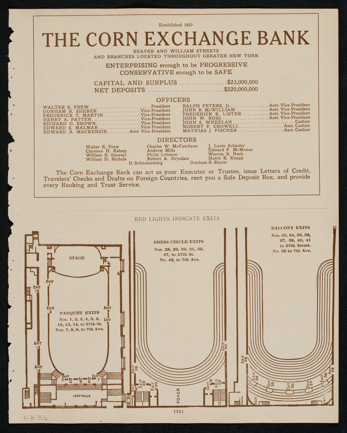 New York Philharmonic, November 7, 1925, program page 11