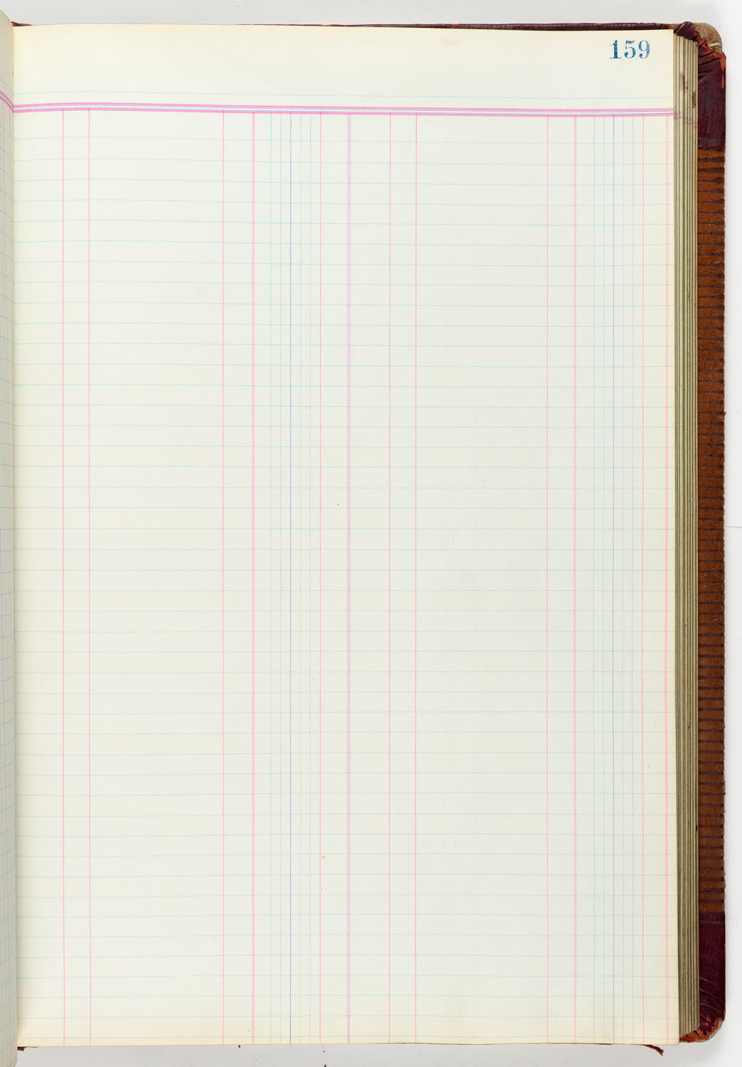 Music Hall Accounting Ledger Journal, volume 6, page 159