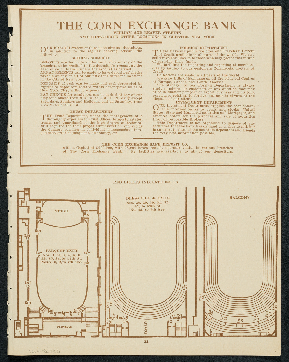 Sistine Chapel Choir, October 18, 1923, program page 11