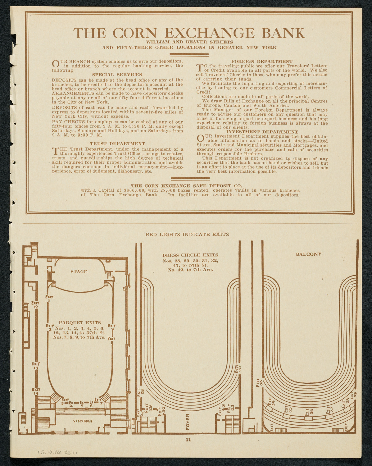 Sistine Chapel Choir, October 18, 1923, program page 11