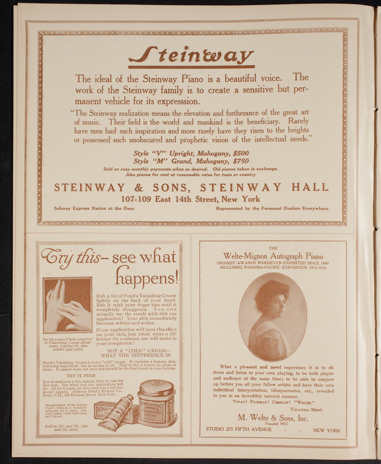 Newman Traveltalks: Chile, March 12, 1916, program page 4