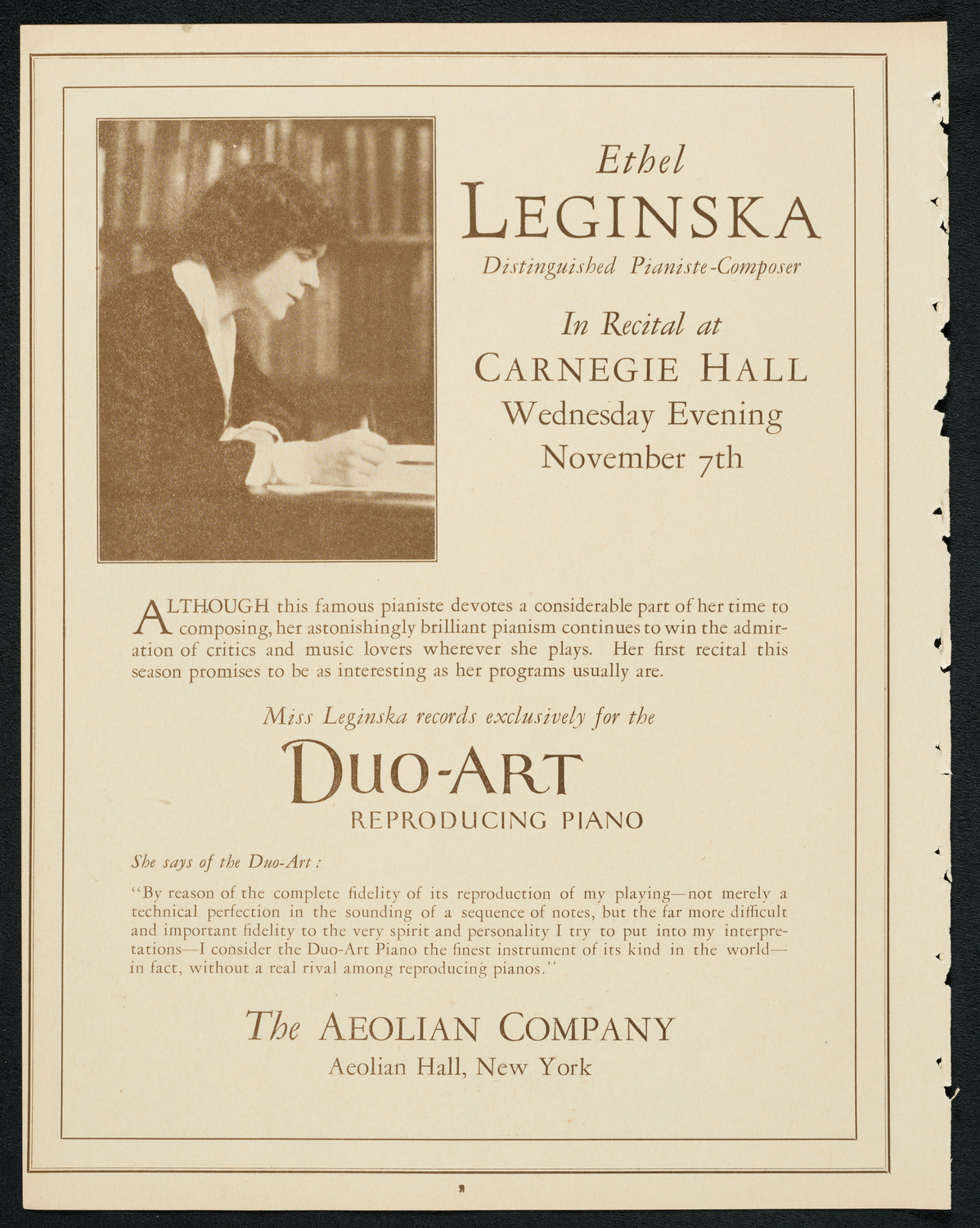 Albert Spalding, Violin, November 4, 1923, program page 2