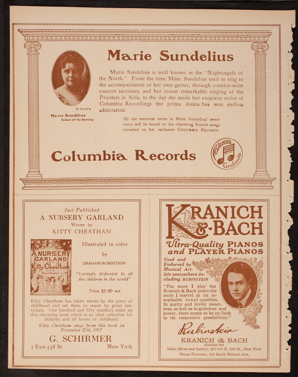 Home Symphony Concert: New York Philharmonic, November 21, 1917, program page 6