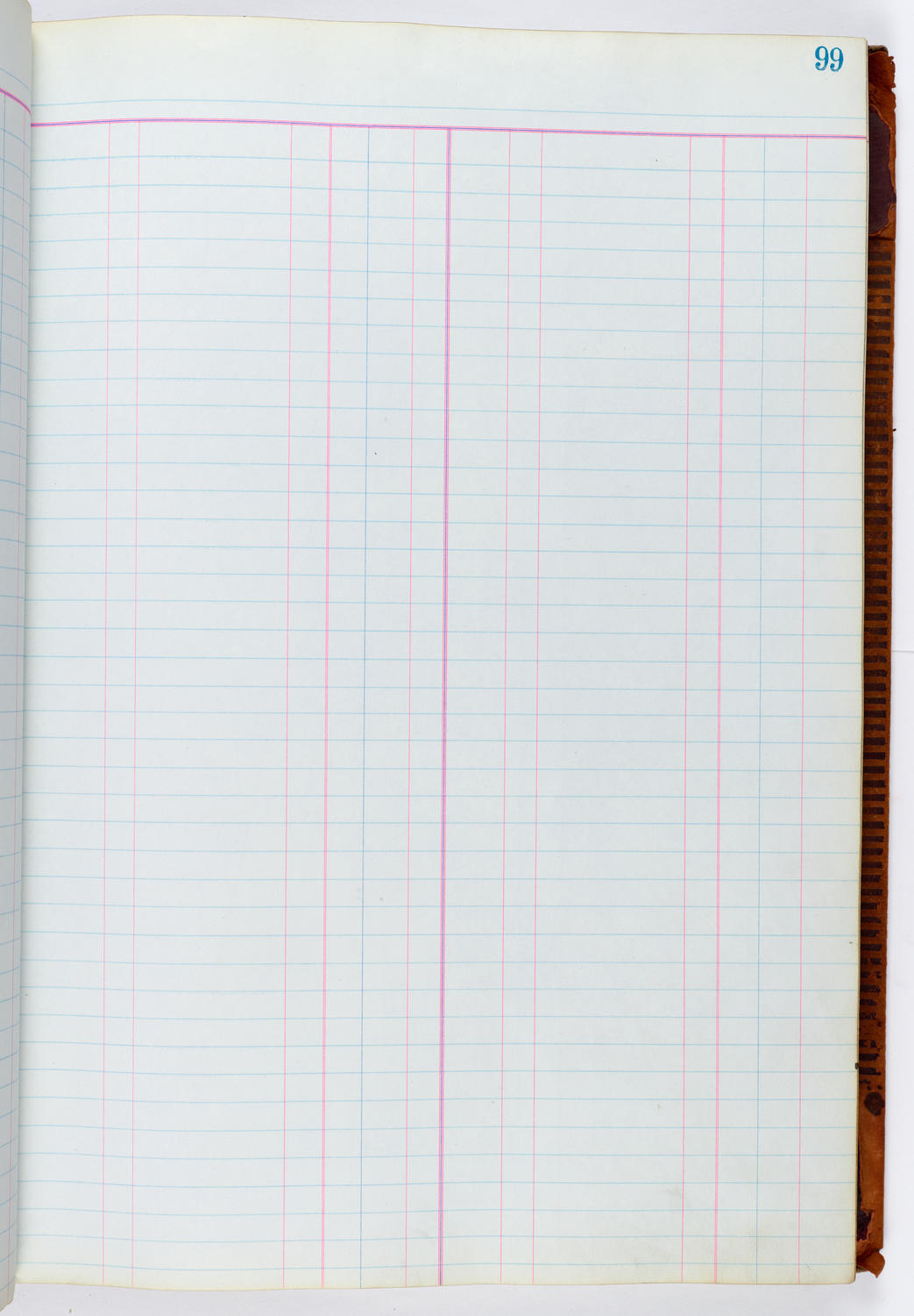 Music Hall Accounting Ledger, volume 1, page 99