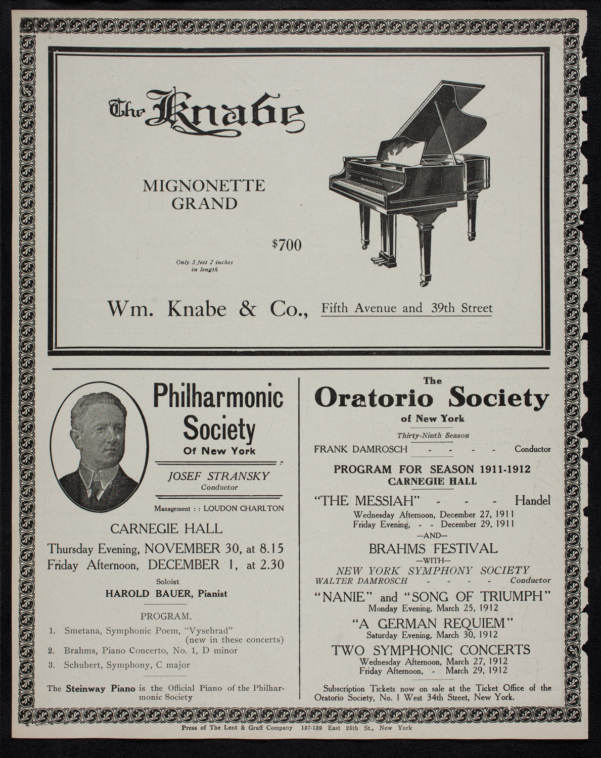 Elmendorf Lecture: Florence and Venice, November 27, 1911, program page 12