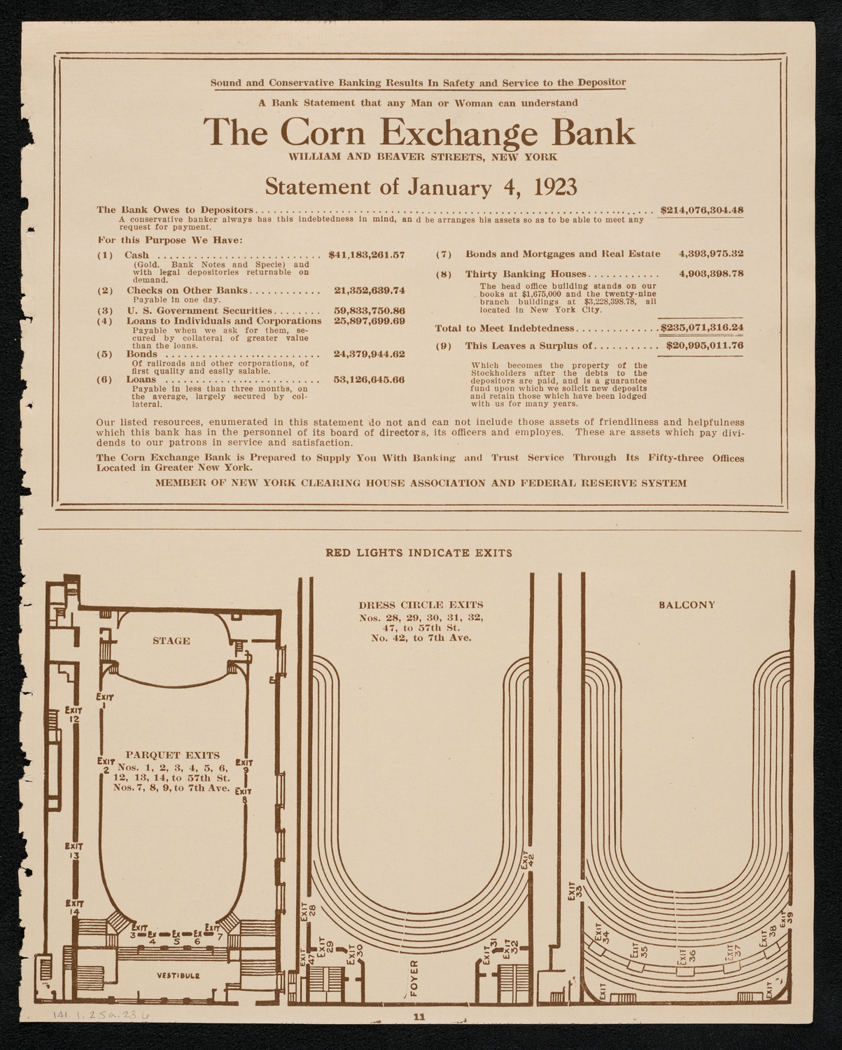 New York Symphony Orchestra, January 25, 1923, program page 11