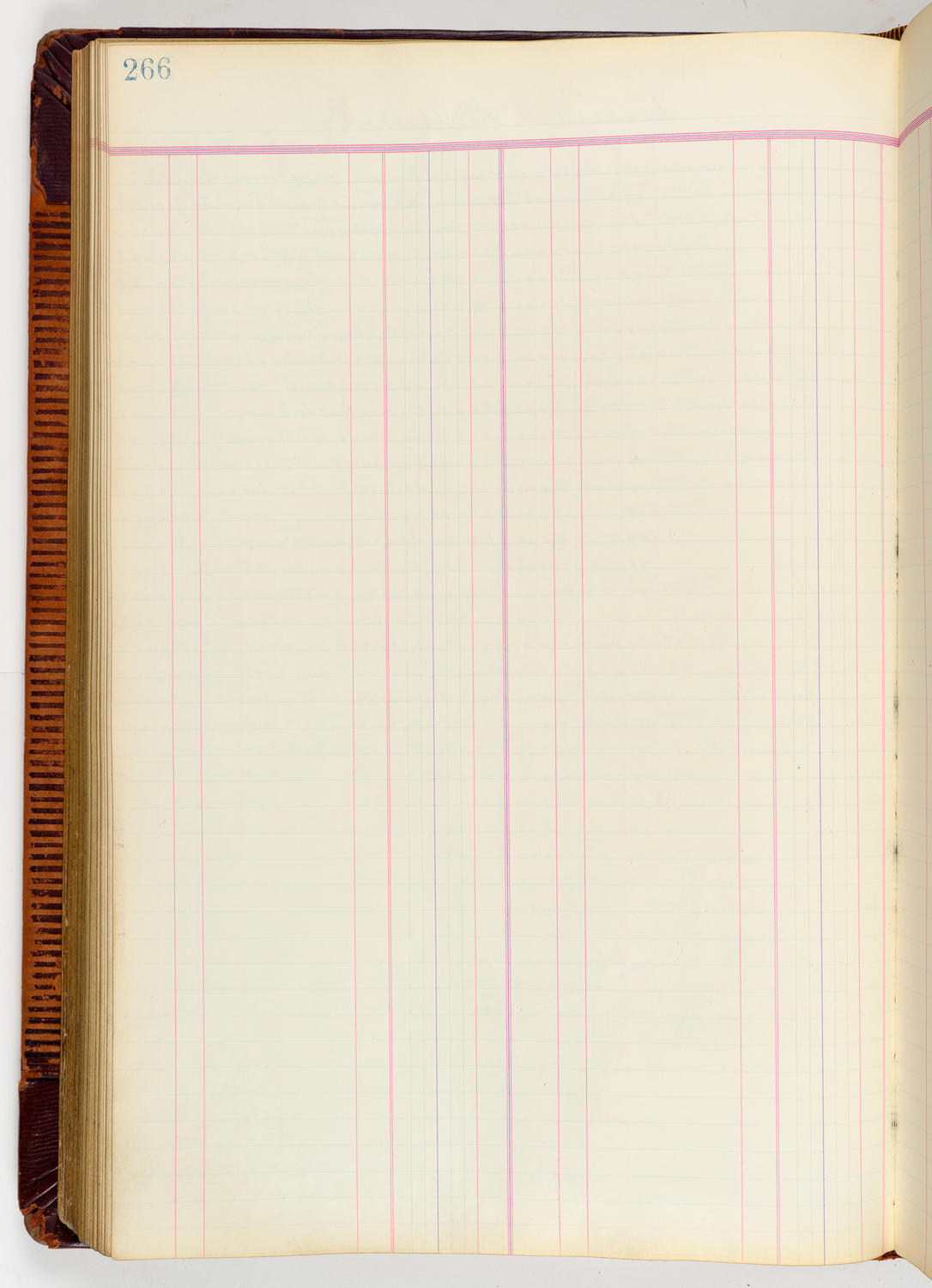 Music Hall Accounting Ledger, volume 3, page 266