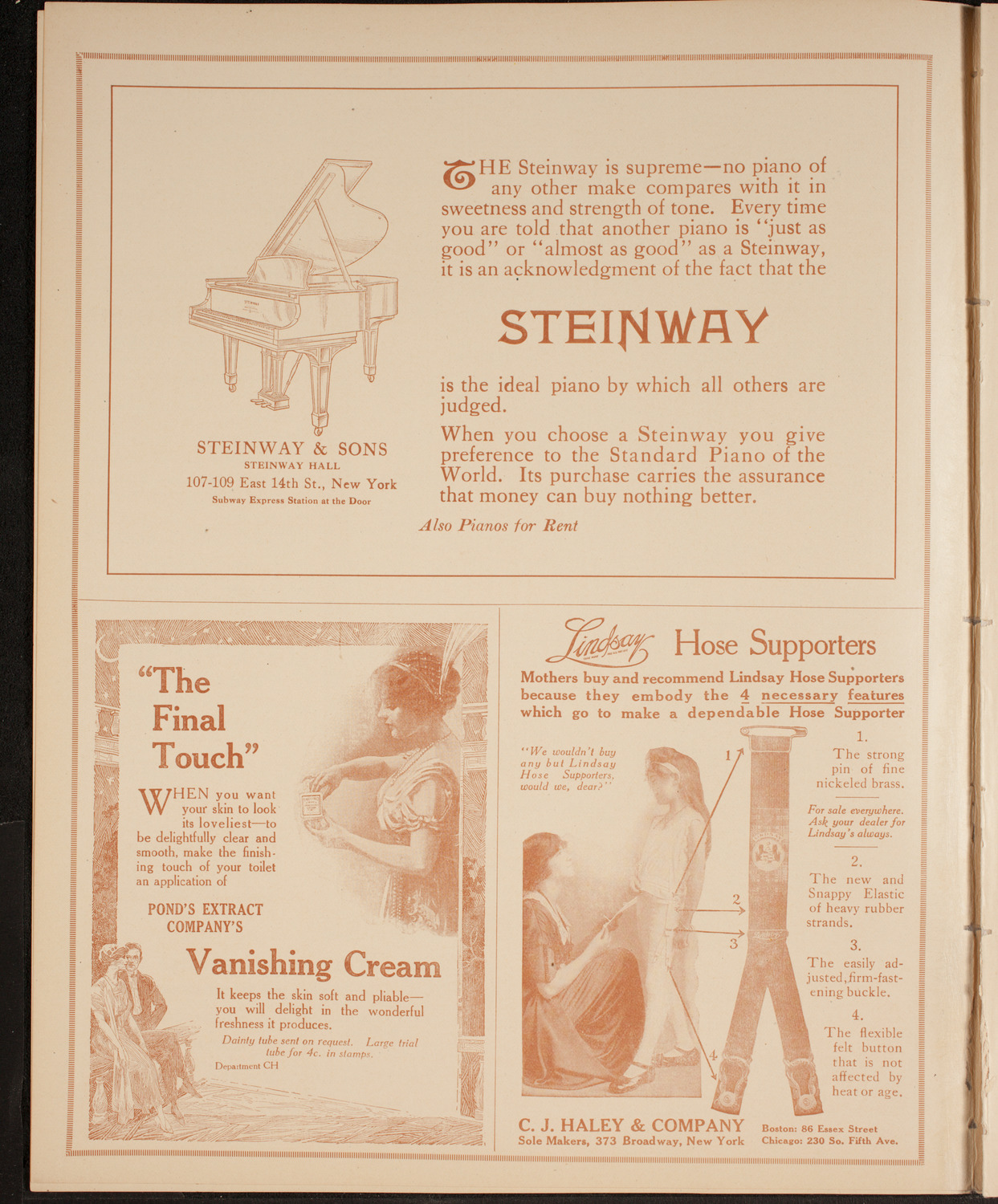 Ernestine Schumann-Heink, Mezzo-Soprano, November 17, 1914, program page 4