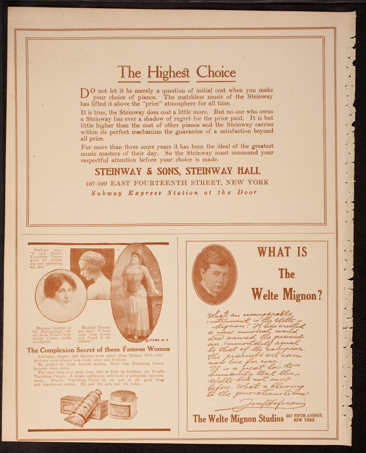 Graduation: Packard Commercial School, May 24, 1917, program page 4