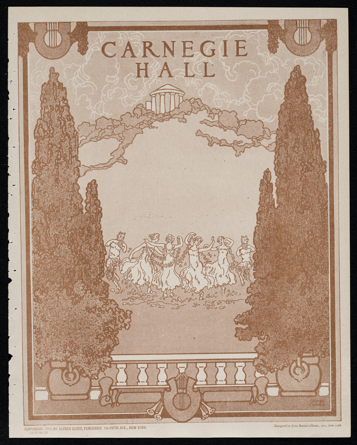 Philadelphia Orchestra, November 9, 1920, program page 1