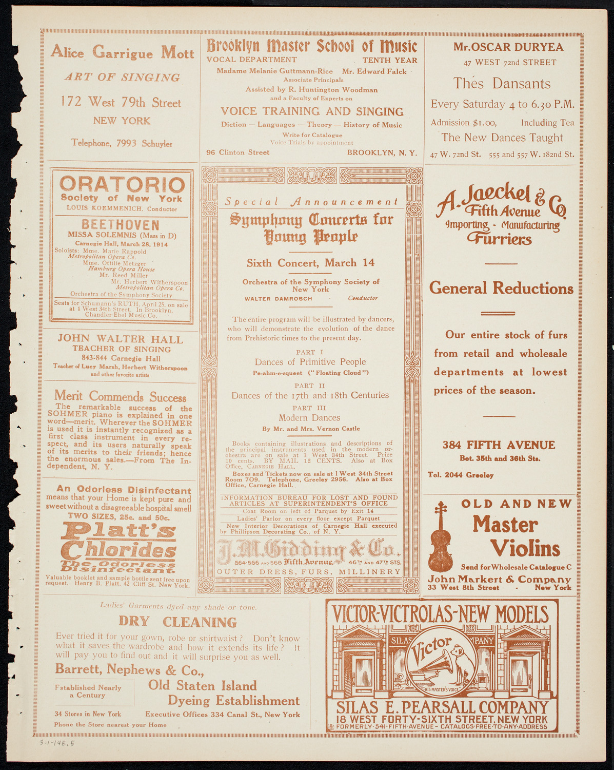 Burton Holmes Travelogue: Egypt and the Nile, March 1, 1914, program page 9