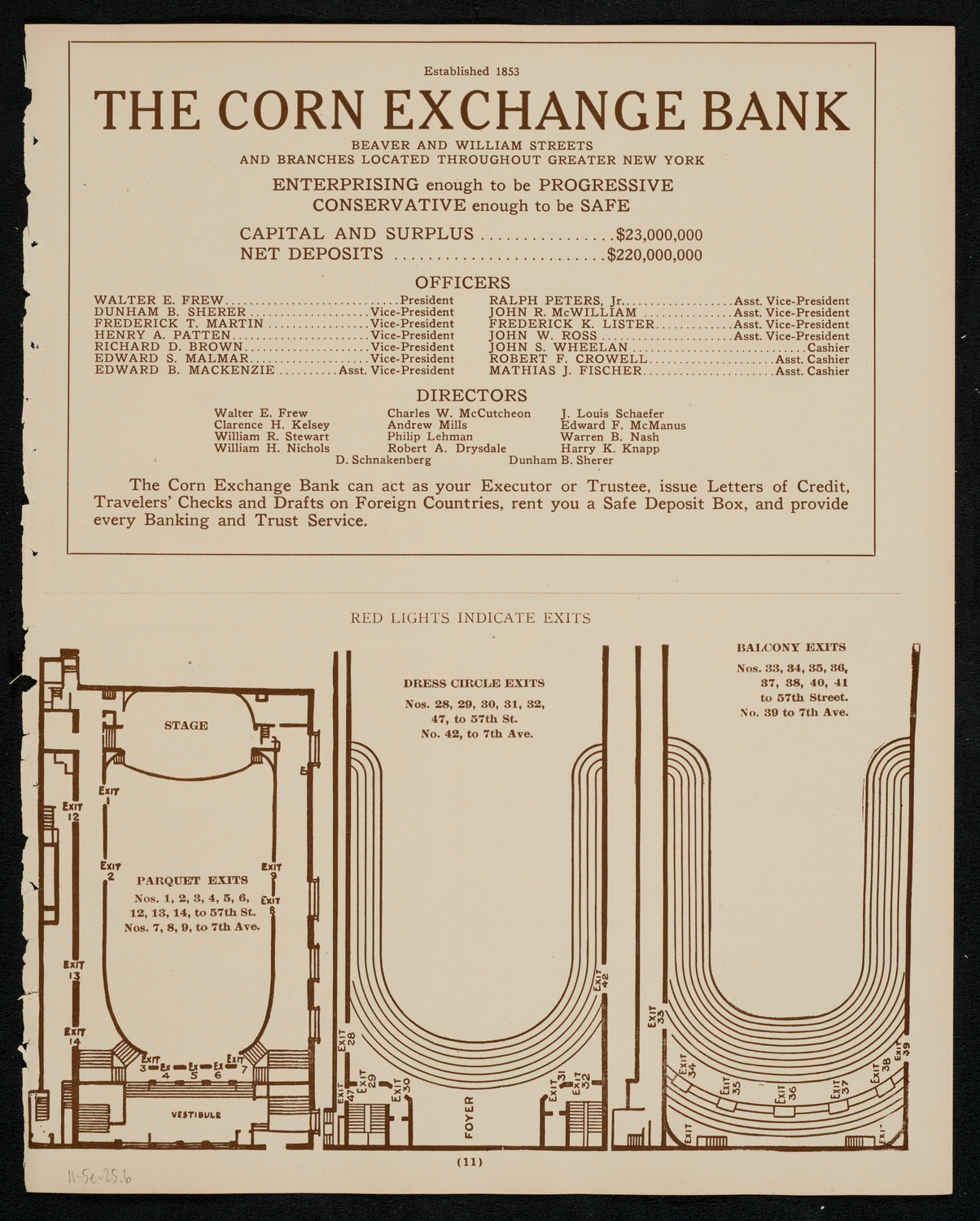 New York Philharmonic, November 5, 1925, program page 11