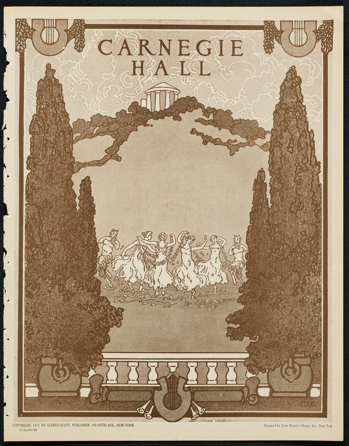 New York Philharmonic, November 28, 1923, program page 1