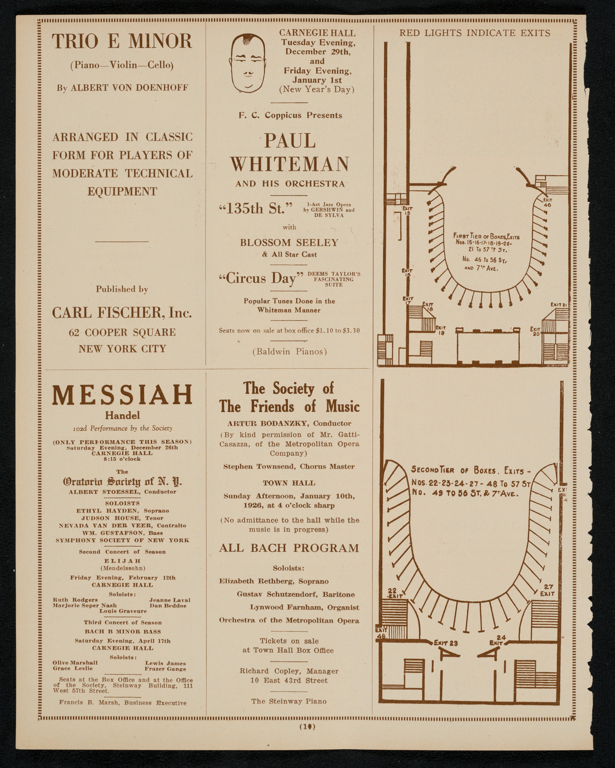 State Symphony Orchestra of New York, December 20, 1925, program page 10