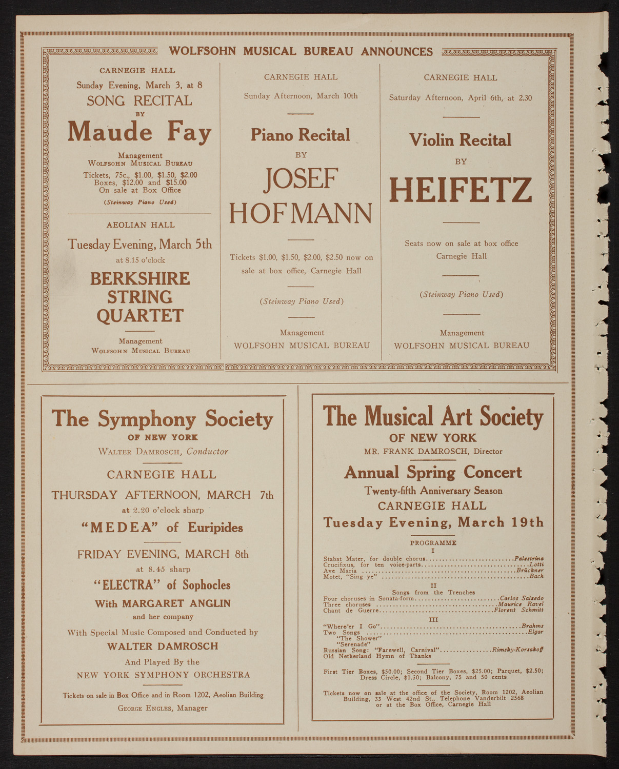 Meeting: Girls' Patriotic Service League, March 1, 1918, program page 8