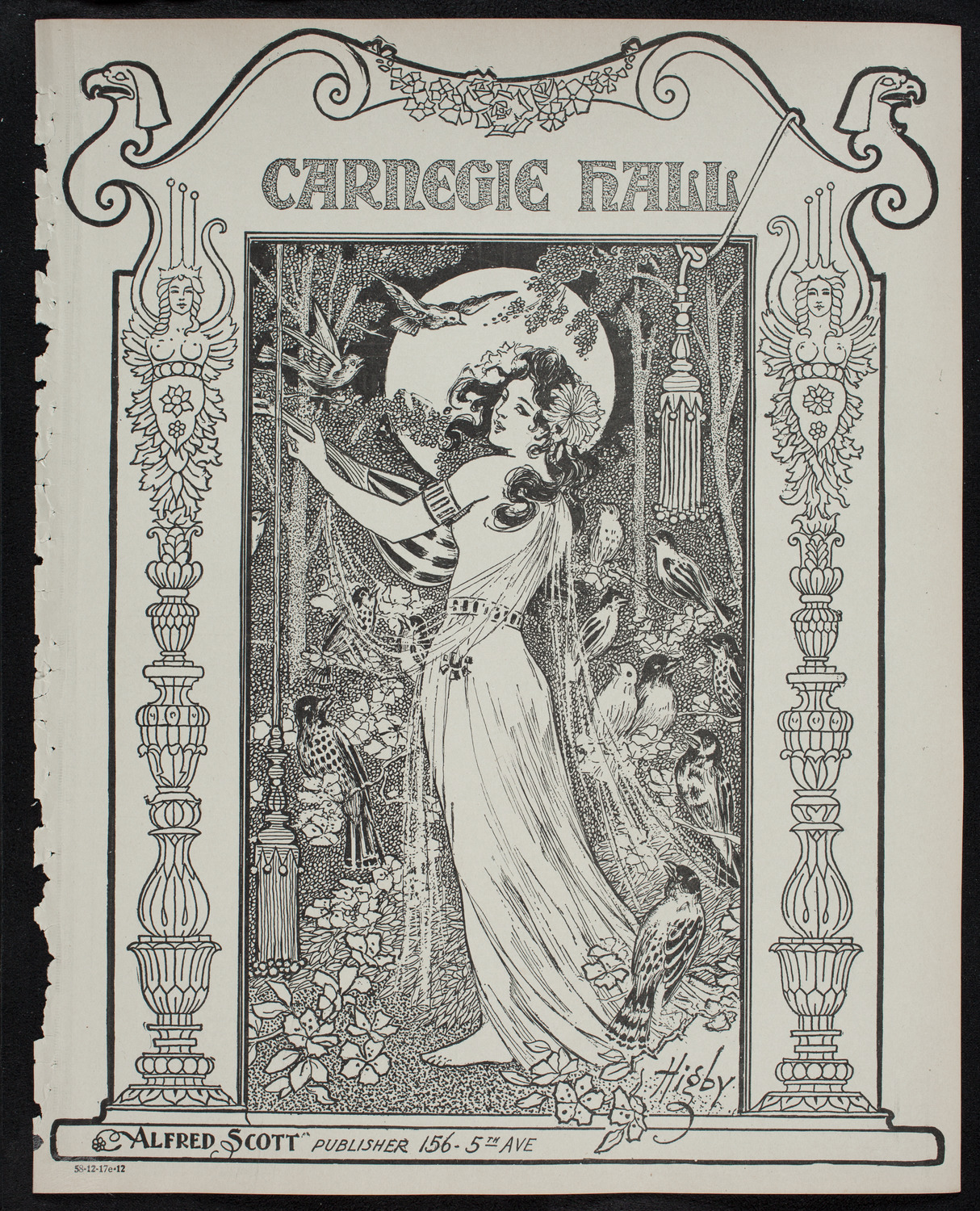 Musical Art Society of New York, December 17, 1912, program page 1