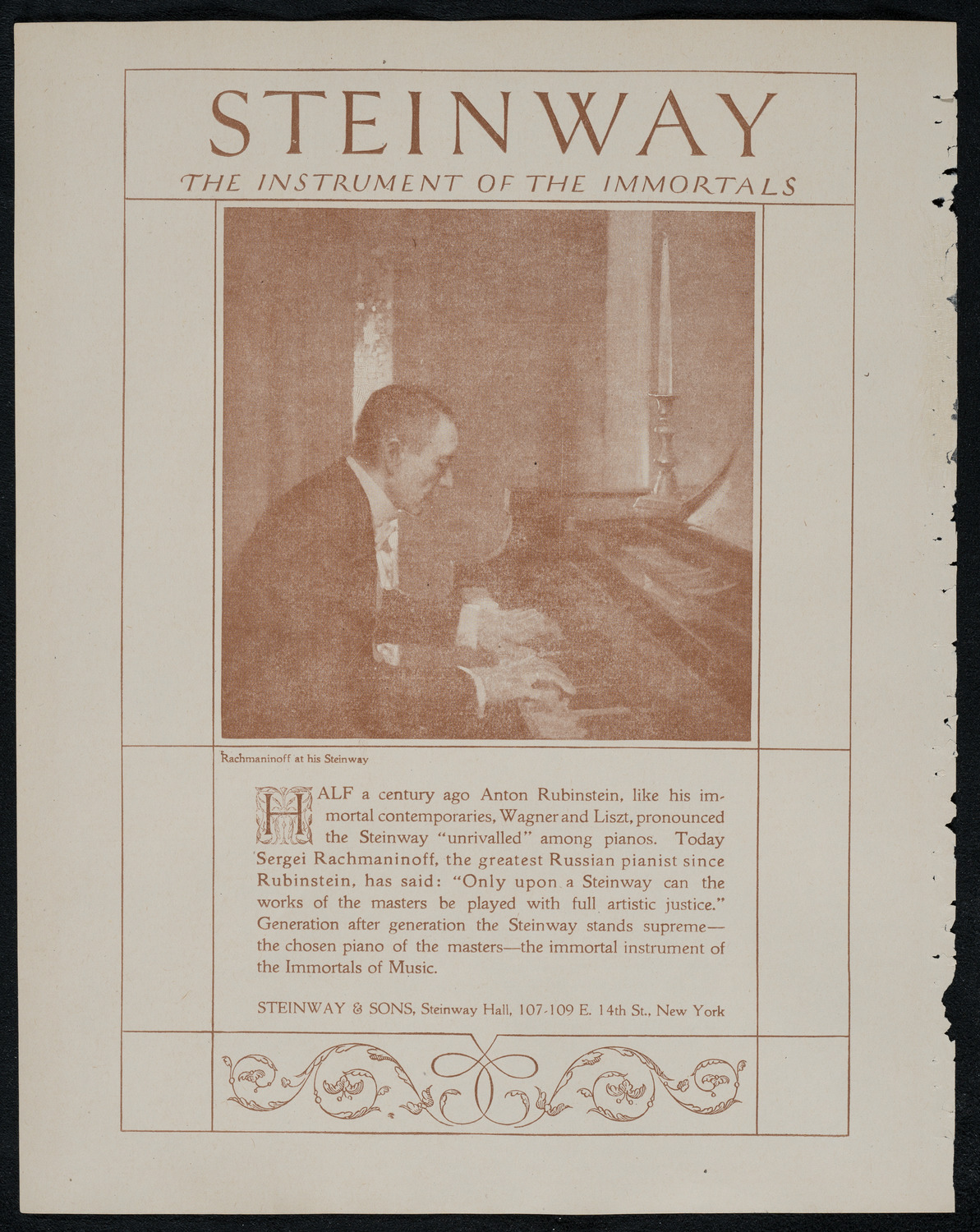 New York Philharmonic, February 20, 1921, program page 4
