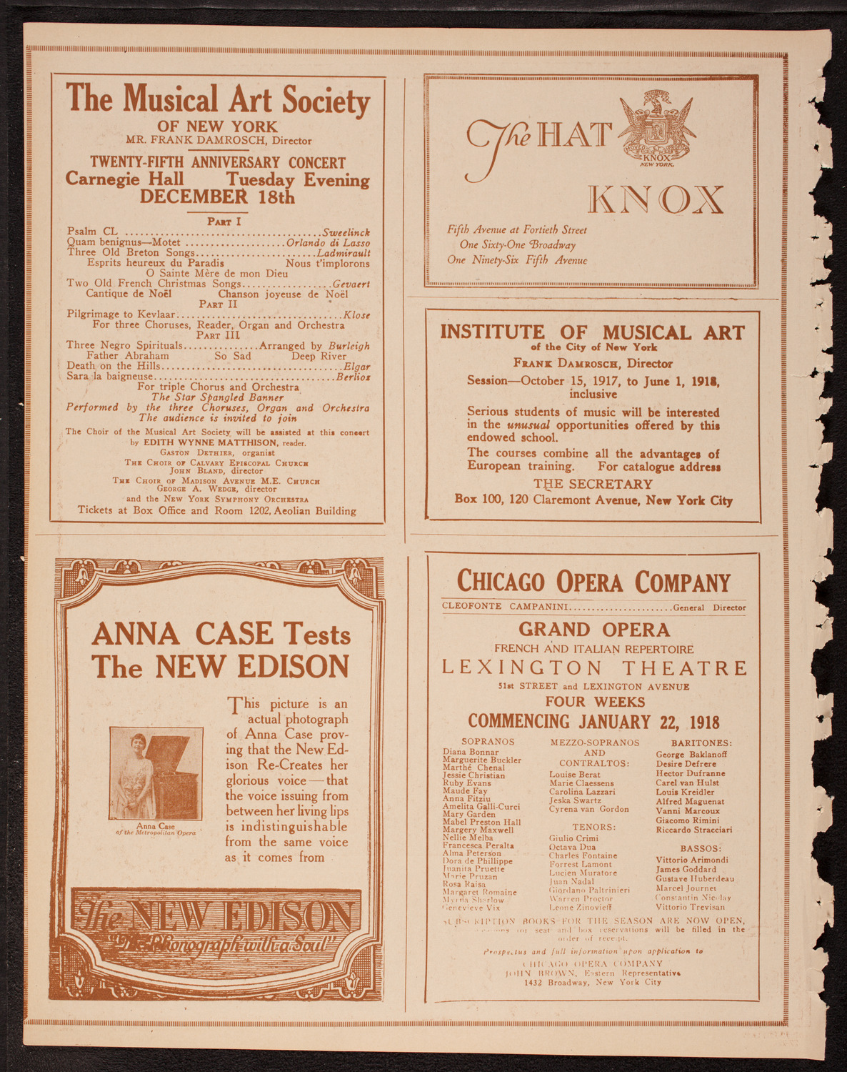 Symphony Concert for Young People, December 15, 1917, program page 2